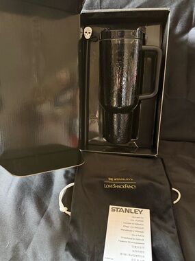 New Stanley 40oz Special Halloween Black Detailed With Box Straw Topper Bag